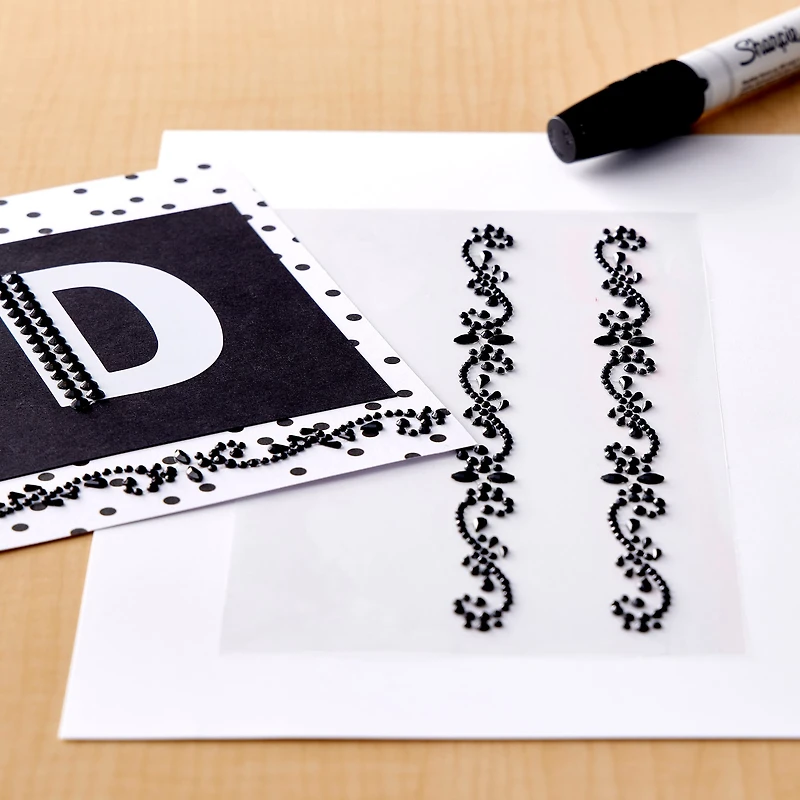 12 Pack: Double Row Rhinestones Stickers by Recollections™ Bling on a Roll