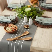 DII® 108" Striped Tassel Table Runner