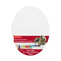 7" x 9" Raven & Moth Oval Canvas Painting Kit by Craft Smart®