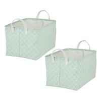DII® Large Lattice PE-Coated Cotton Polyester Laundry Bin