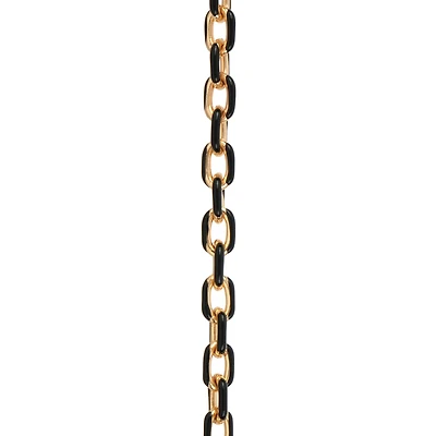 9.5" Gold & Black Enamel Cable Trucker Hat Chain by Make Market®
