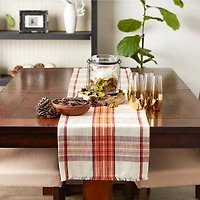 DII® 72" Pumpkin Spice Plaid Table Runner