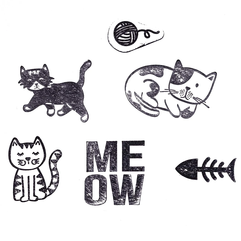 Cats Wood Stamp Set by Recollections™
