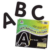 Pacon® 4" Black Puffy Self-Adhesive Letters, 2 Packs of 78