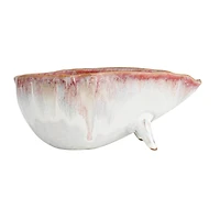 Hello Honey® 6.5" Berry Stoneware Footed Bowl