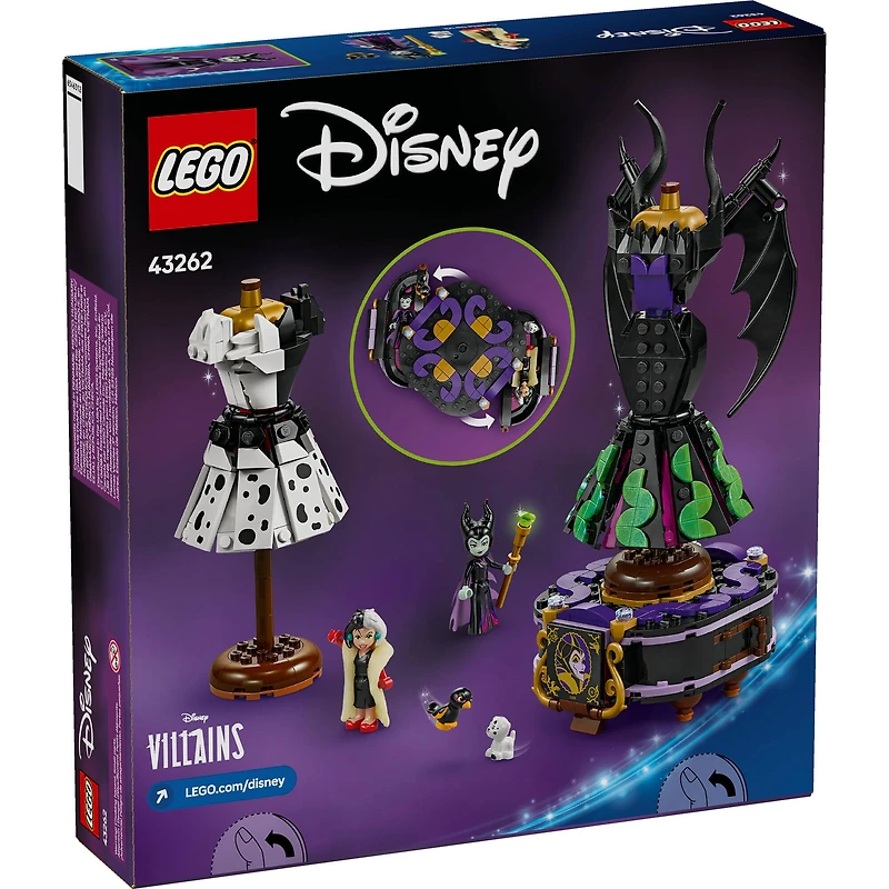 LEGO® Disney Villains Maleficent’s and Cruella De Vil’s Dresses 43262