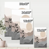 Designart - Minimalist Mountain Landscape At Sunset