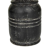 Black Traditional Candle Holder Set