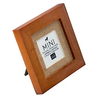 Mini Walnut Frame with Burlap Mat by Studio Décor®