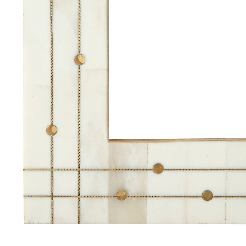 4" x 6" Bone & Brass Tabletop Frame, Atelier by Studio Décor®