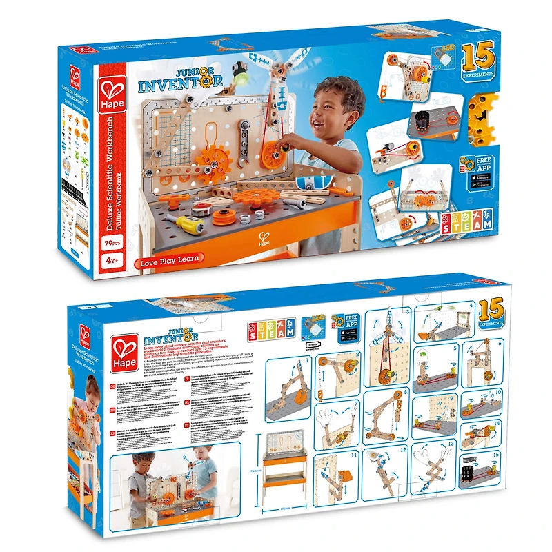 Hape Junior Inventor Deluxe Scientific Workbench Set