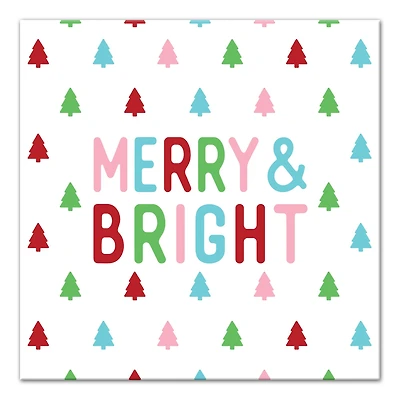 Merry and Bright 12x12 Canvas Wall Art
