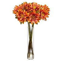 2.5ft. Coral Lotus Arrangement in Cylinder Vase