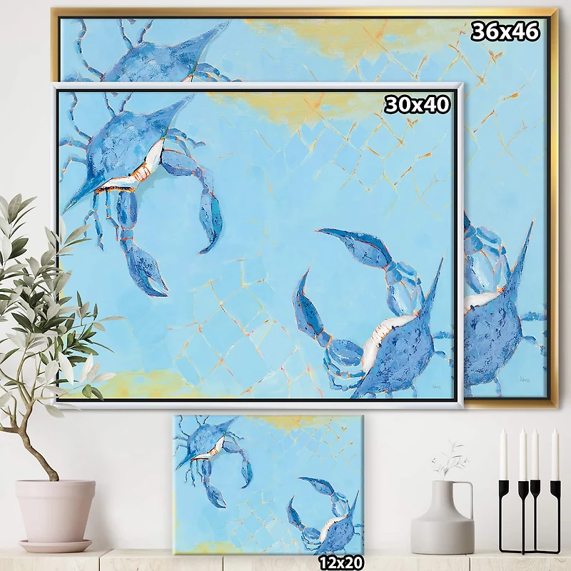 Designart - Blue Coastal crab Battle