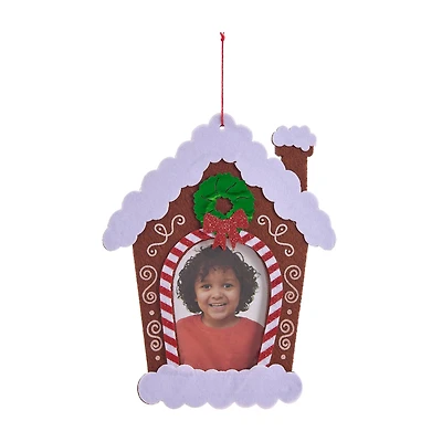 2.25" x 3.25" Gingerbread House Felt Ornament Frame by Studio Décor®