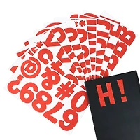 3.25" Red Glitter Alphabet Stickers by Recollections™ 