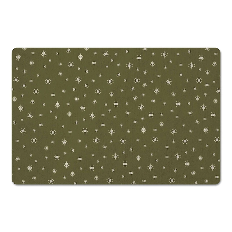 Green Twinkle Floor Mat