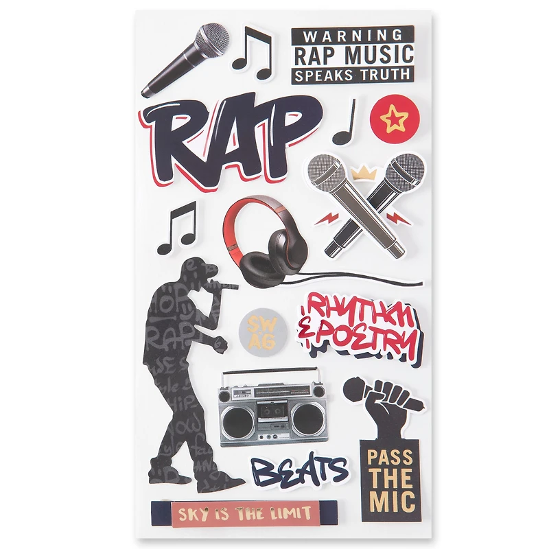Rap Music Stickers by Recollections™