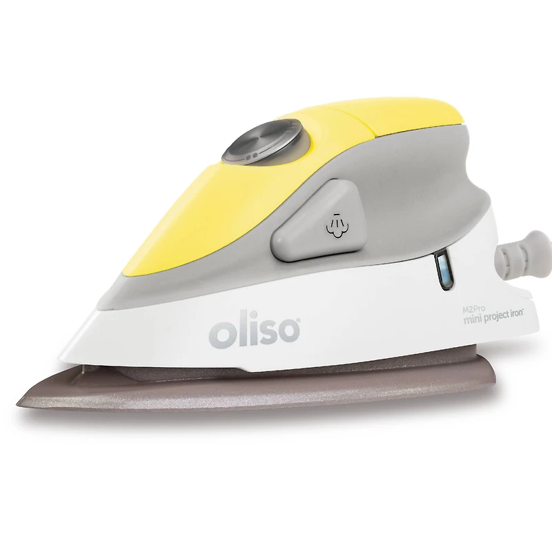 oliso M2Pro Butterscotch Mini Project Iron with Solemate™ Silicone Trivet