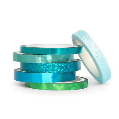 Seafoam Foil & Glitter Crafting Tape Set by Recollections™