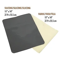 The Beadsmith® BASIC elements™ 11" x 14" Silicone & Fabric Craft Mat Set