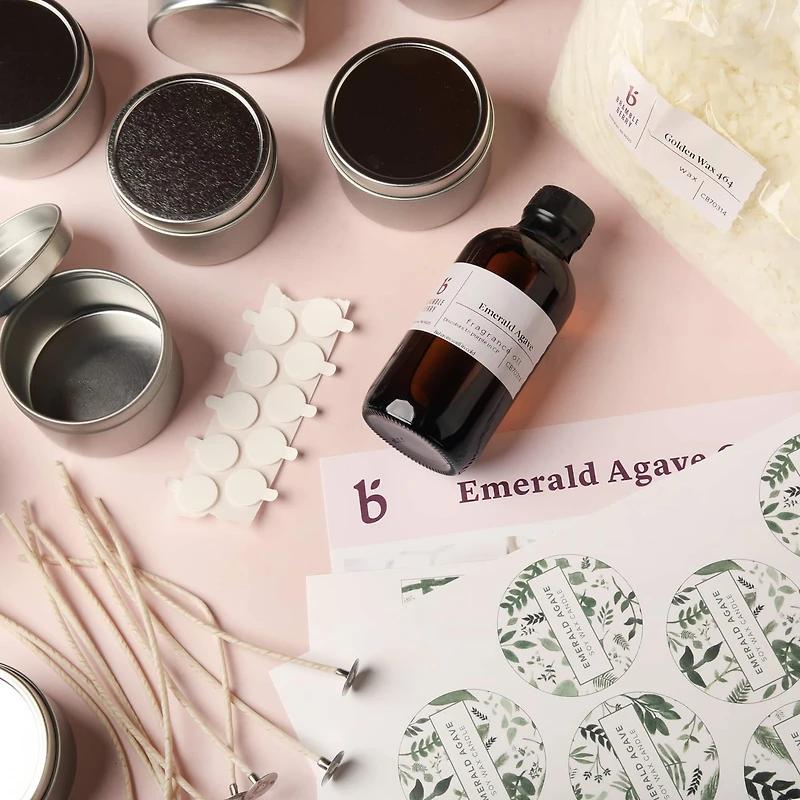 Bramble Berry Emerald Agave Candle Kit