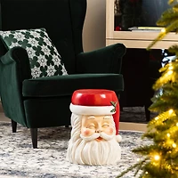 Glitzhome® 16"H Christmas MGO Santa Stool or Accent Table
