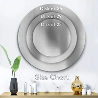 Designart - Auquamarine Landscape - Traditional Metal Circle Wall Art