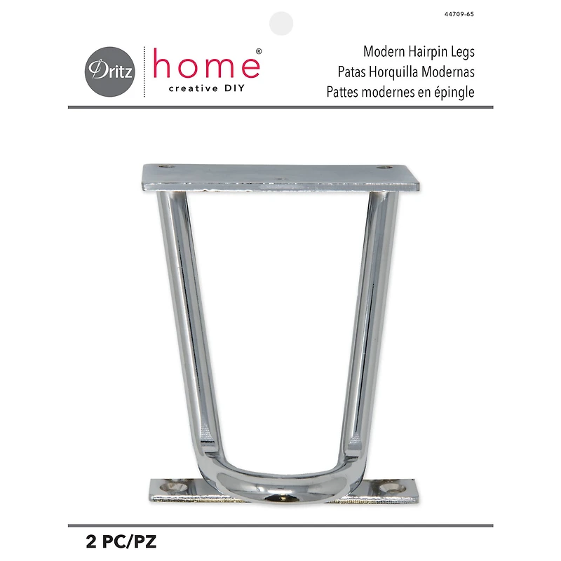 Dritz Home Nickel Modern Hairpin Legs