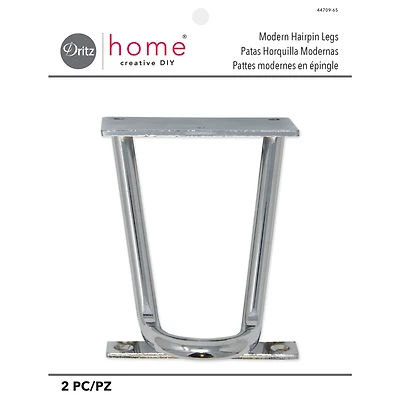 Dritz Home Nickel Modern Hairpin Legs