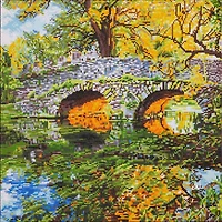 Diamond Dotz® Advanced Country Bridge Diamond Painting Kit