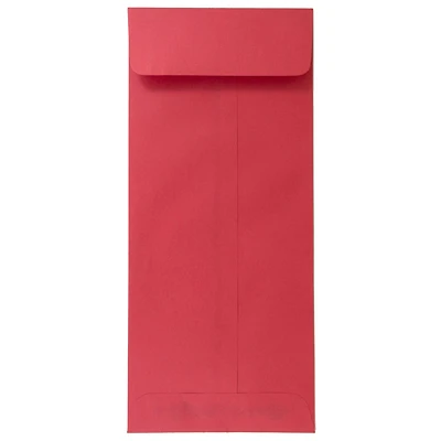 JAM Paper #12 Brite Hue Christmas Red Policy Business Colored Envelopes, 25ct.