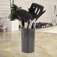 MegaChef Gray Silicone & Stainless Steel Cooking Utensils Set, 14ct.