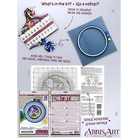 Abris Art House on the Moon Counted Cross Stitch Kit