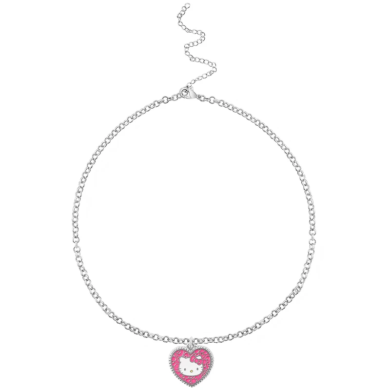 Hello Kitty® Pink Mosaic Heart Enamel Charm