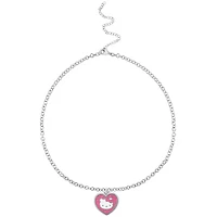 Hello Kitty® Pink Mosaic Heart Enamel Charm