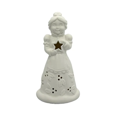 7.5" LED DIY Ceramic Mrs. Claus Décor by Make Market®