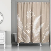 Boho Botanicals 71" x 74" Shower Curtain