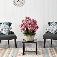 3ft. Moth Orchid Arrangement in White Vase