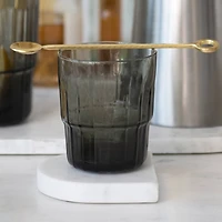 Hello Honey® White Modern Arched Marble Coaster Set