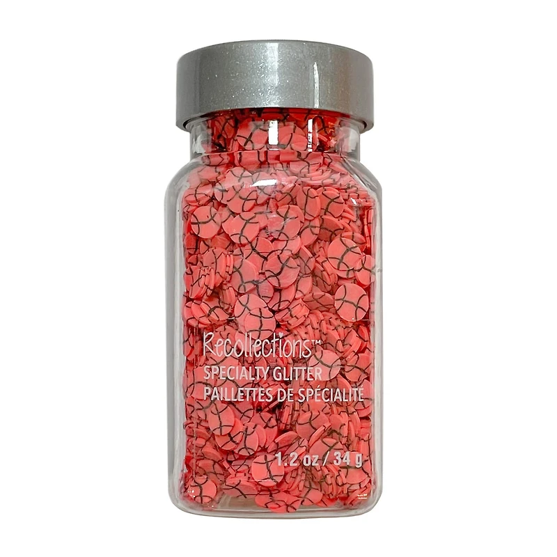 Specialty Glitter Basketball Shapes by Recollections™