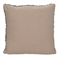 Hello Honey® 20" Gray Hand-Woven Fabric Indoor/Outdoor Pillow