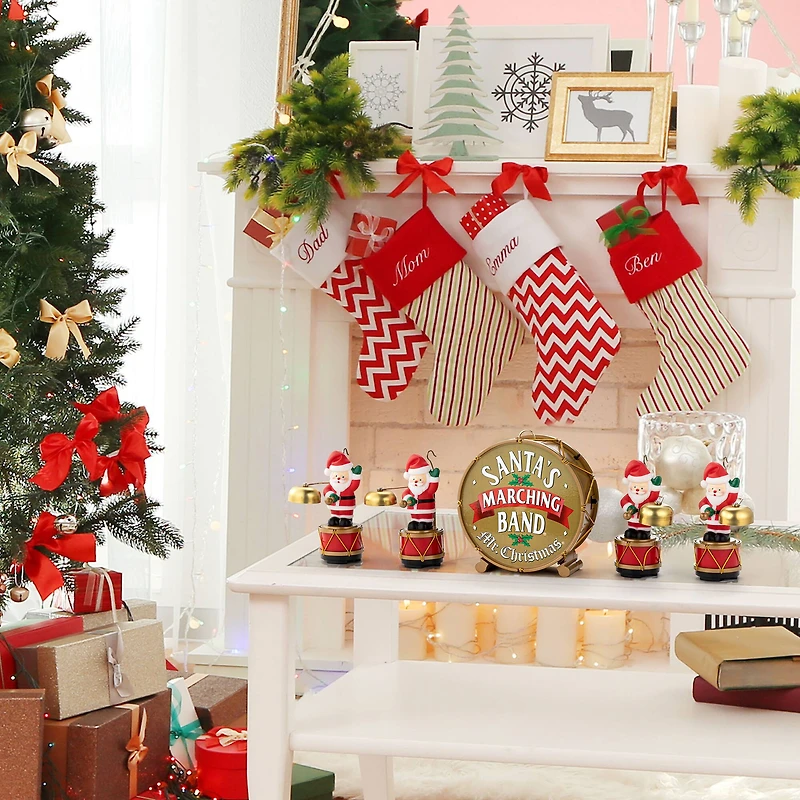 Mr. Christmas 6" Animated Santas Marching Band