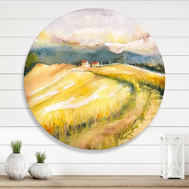 Designart - Golden Fields of Tuscany Italy