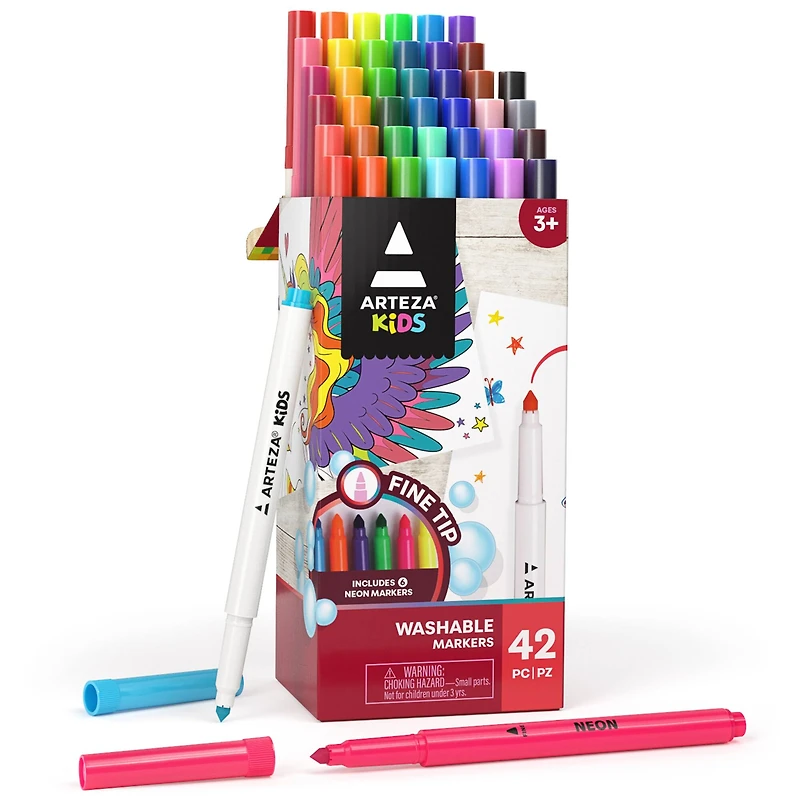 Arteza® Kids Washable Fine Tip Markers Set
