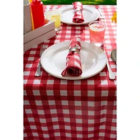 Red Check Outdoor Tablecloth 60" x 120"