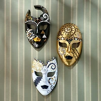Design Toscano Petite Mardi Gras Carnivale Wall Mask Set