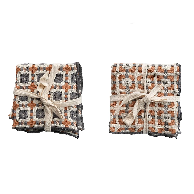 Hello Honey® Cotton Dobby Dish Cloths with Pattern Set