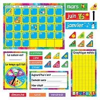Trend Enterprises® Calendrier Annuel French Bulletin Board Set