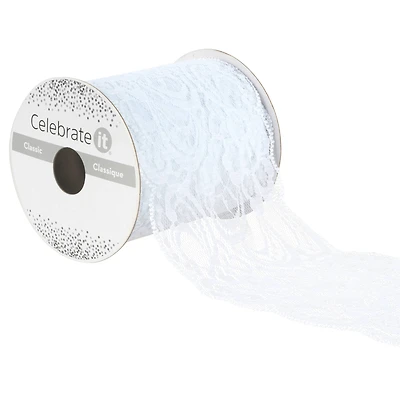 12 Pack: 3.5" x 3yd. Lace Ribbon by Celebrate It®